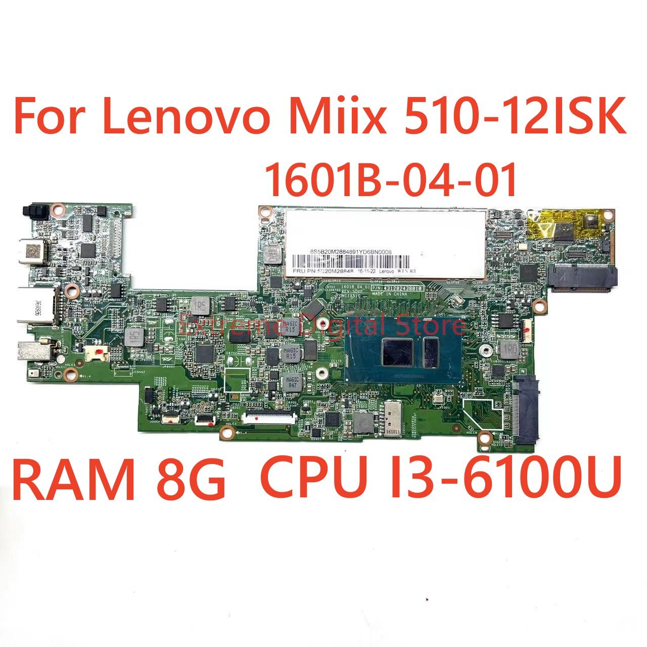 1602B_04_01  , CPU I3 6100U RAM 8G ,  MIIX 510-12IKB º  , 100% ׽Ʈ Ϸ
